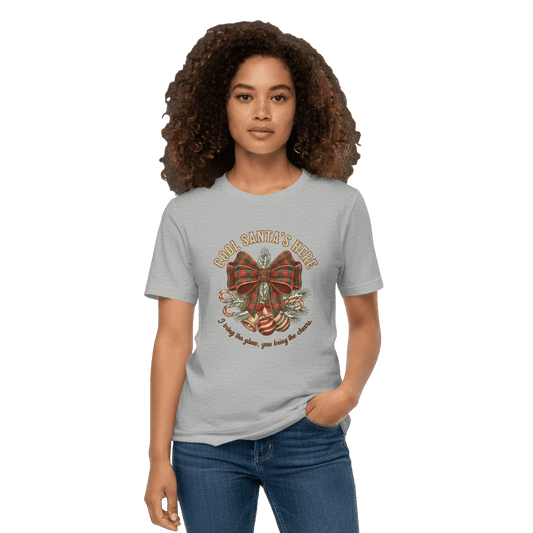 Plaid Bow Christmas Tee – Party Perfect, Gift & Secret Santa