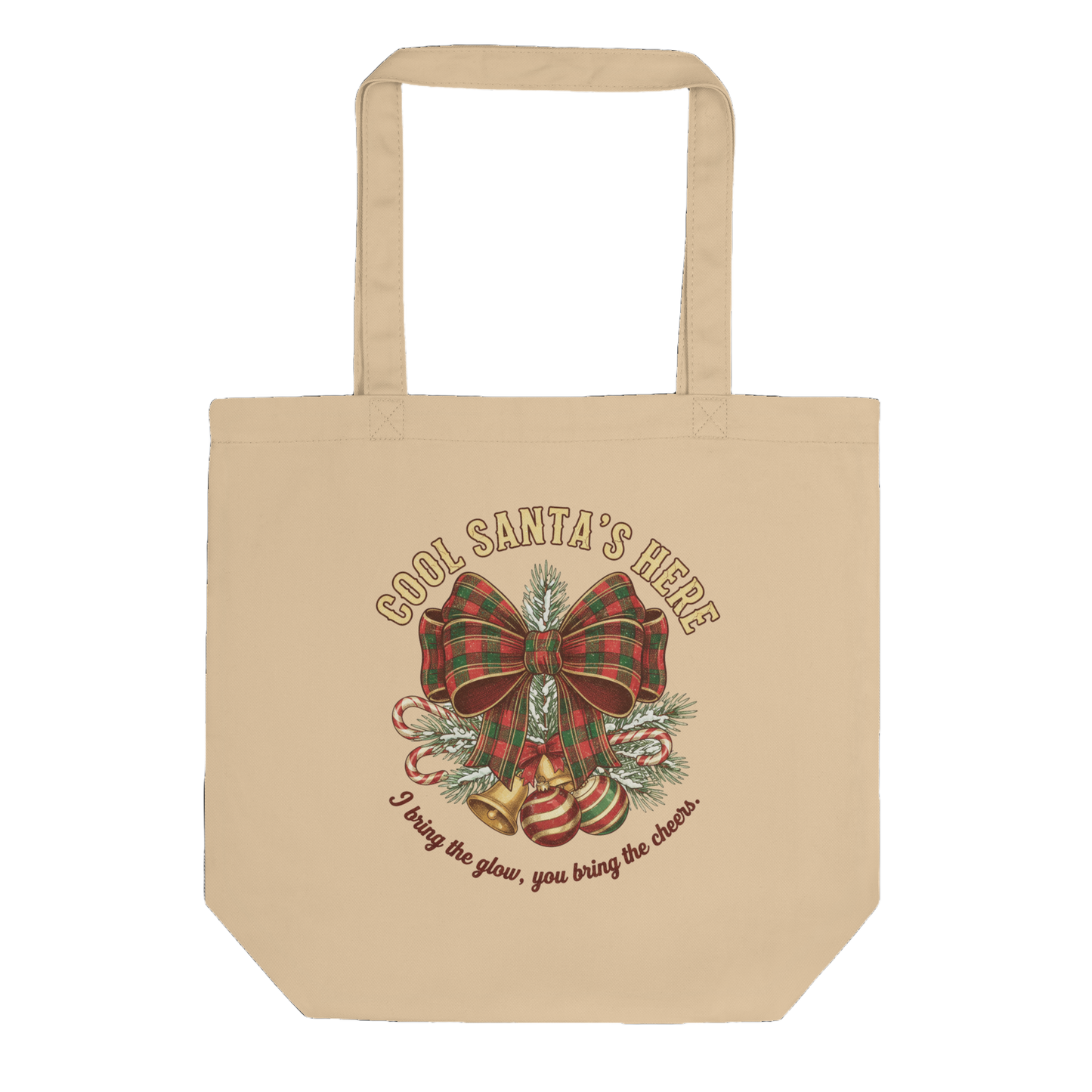 Cool Santa Christmas Tote Bag – Party Carryall & Secret Santa Gift