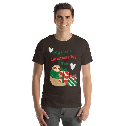 Sloth & Gifts Christmas Tee – Party Selfies & Secret Santa