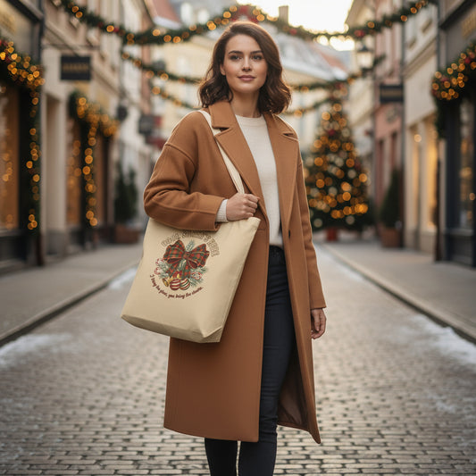 Cool Santa Christmas Tote Bag – Party Carryall & Secret Santa Gift