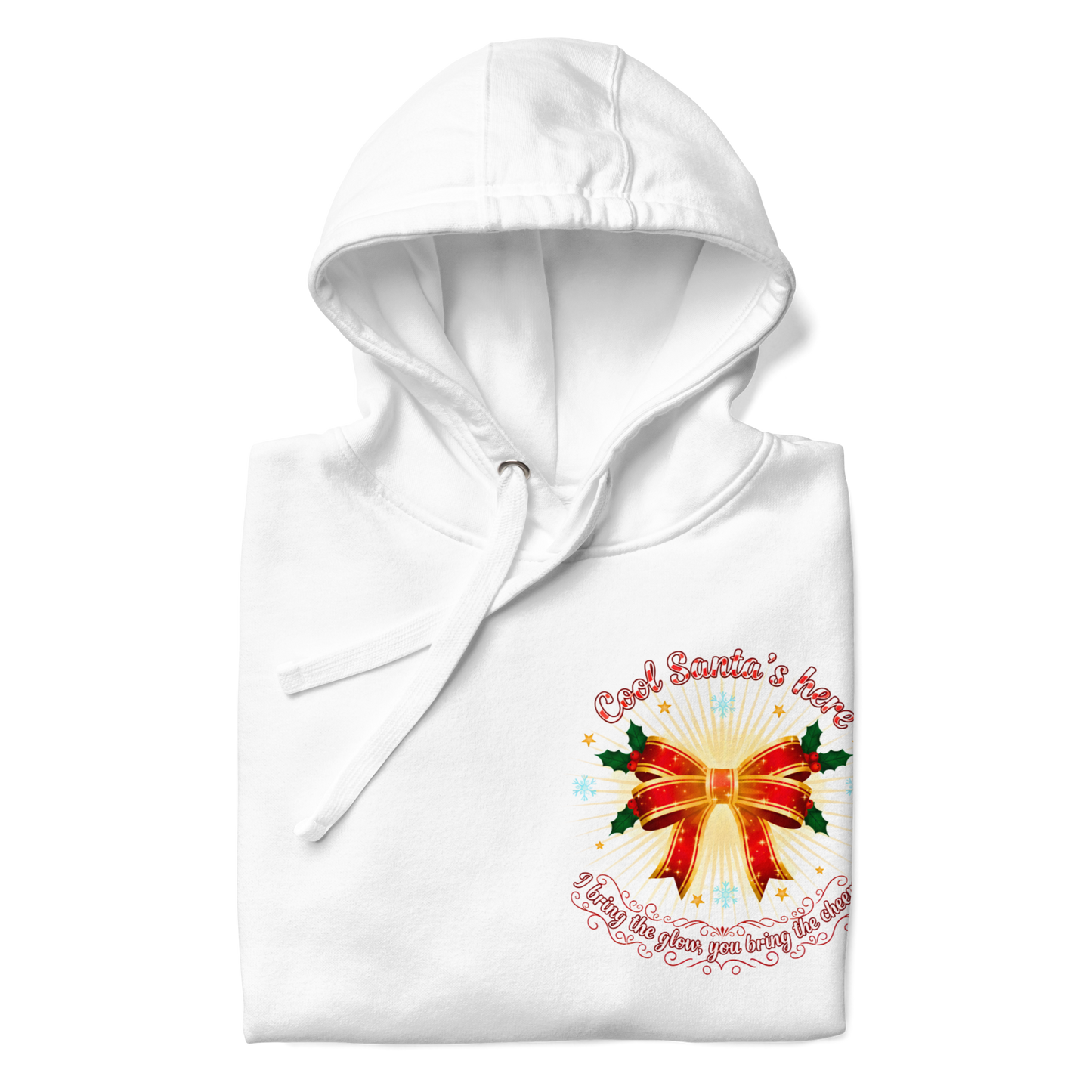 Glowing Mistletoe Bow Christmas Hoodie – Warm, Soft, Gift-Ready