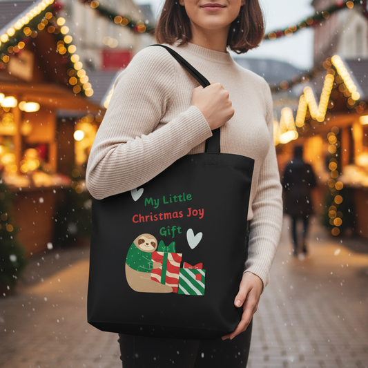 Sloth & Gifts Christmas Tote Bag – Cute Holiday Carryall