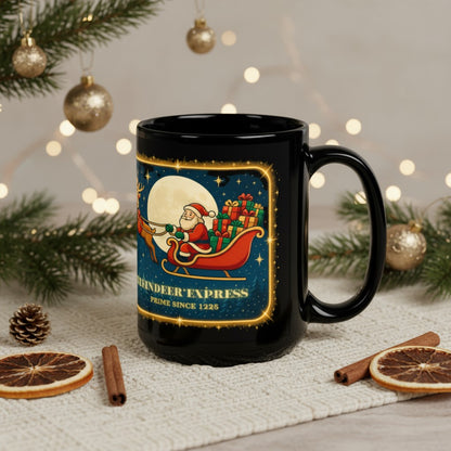 Christmas Reindeer Express Mug – Secret Santa Gift & Party Cocoa