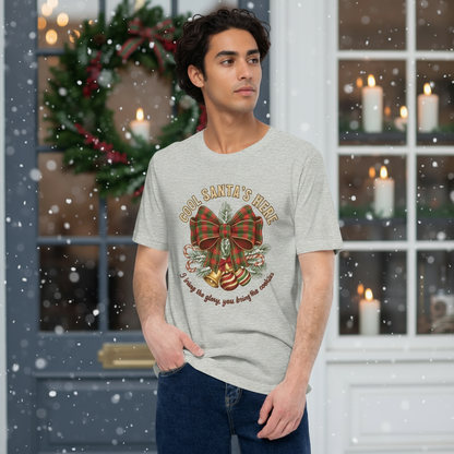 Plaid Bow Christmas Tee – Party Perfect, Gift & Secret Santa