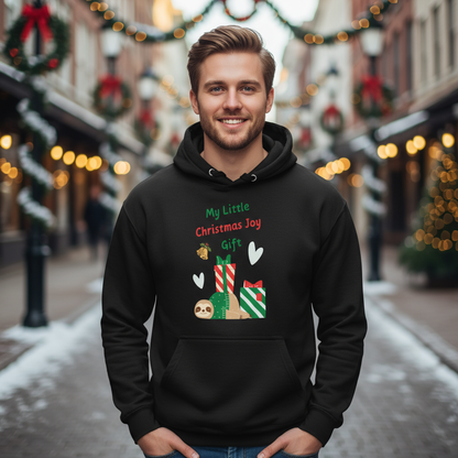 Sloth Christmas Joy Hoodie – Secret Santa ＆ Party Cozy Gift