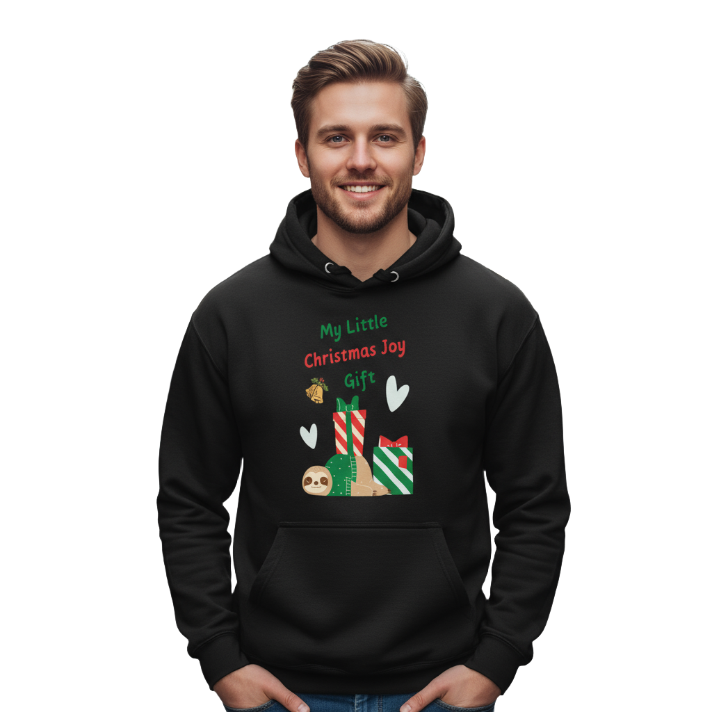 Sloth Christmas Joy Hoodie – Secret Santa ＆ Party Cozy Gift