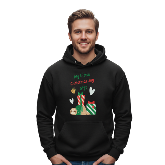 Sloth Christmas Joy Hoodie – Secret Santa ＆ Party Cozy Gift