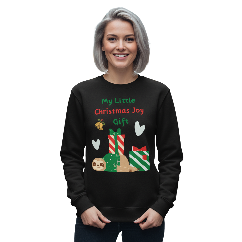 Sloth Christmas Joy Sweatshirt – Secret Santa ＆ Party Cozy Gift