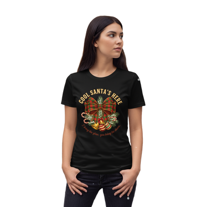 Plaid Bow Christmas Tee – Party, Gift & Secret Santa Ready