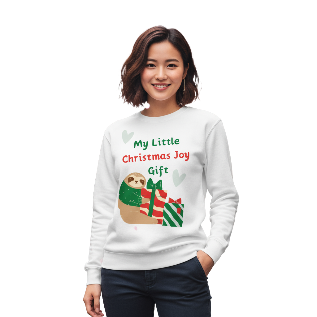 Sloth & Gifts Christmas Sweatshirt – Cozy Party & Secret Santa