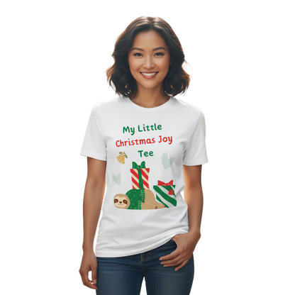 Sloth Christmas Joy Tee – Party Fun & Secret Santa Gift