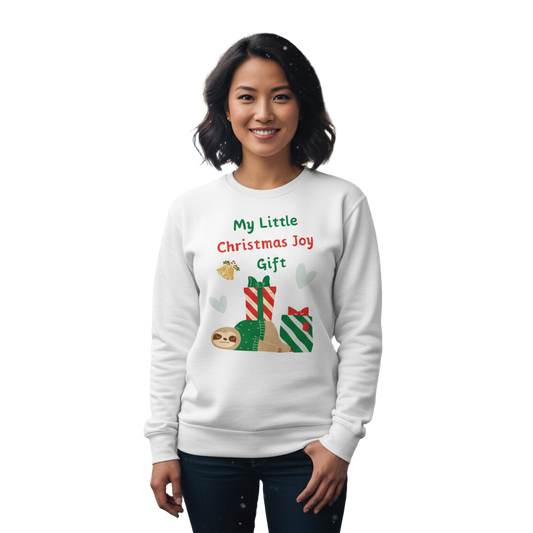 Sloth Christmas Joy Sweatshirt – Party Cozy & Secret Santa Gift