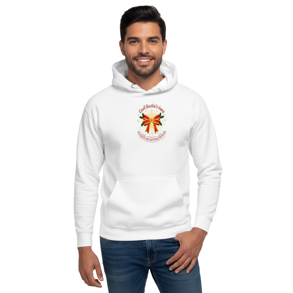 Glowing Mistletoe Bow Christmas Hoodie – Warm, Soft, Gift-Ready