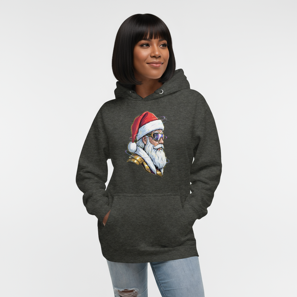 Cool Santa Unisex Hoodie – Party-Ready Christmas Gift & Outfit