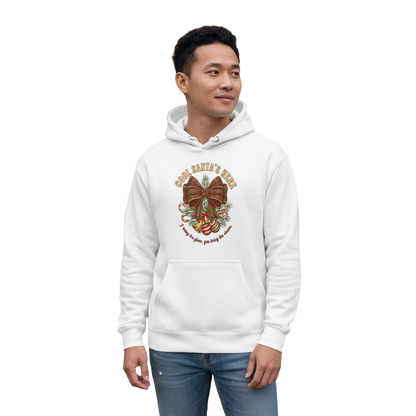 Cool Santa Plaid Bow Christmas Hoodie – Party, Gift & Secret Santa