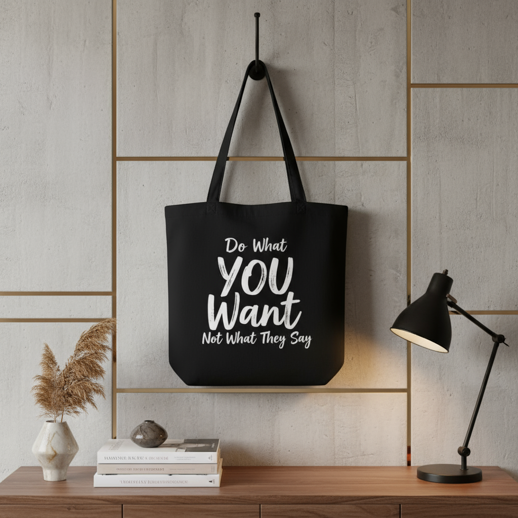 Do What YOU Want, Not What They Say Quote Tote – Eco Reusable Bag