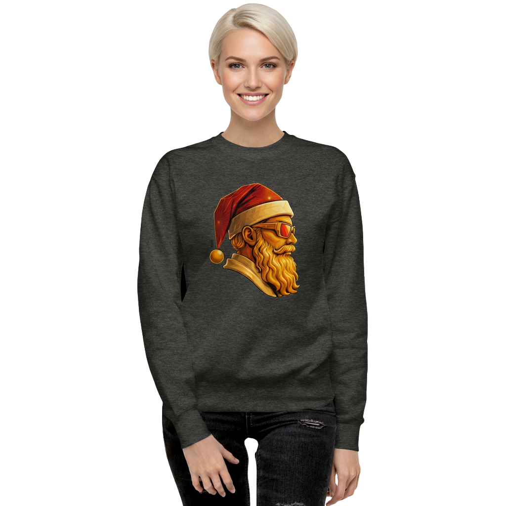 Cool Santa Christmas Sweatshirt – Unisex Crewneck for Holiday Parties & Gift