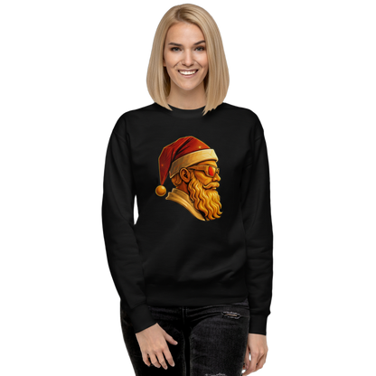 Cool Santa Christmas Sweatshirt – Unisex Crewneck for Holiday Parties & Gift