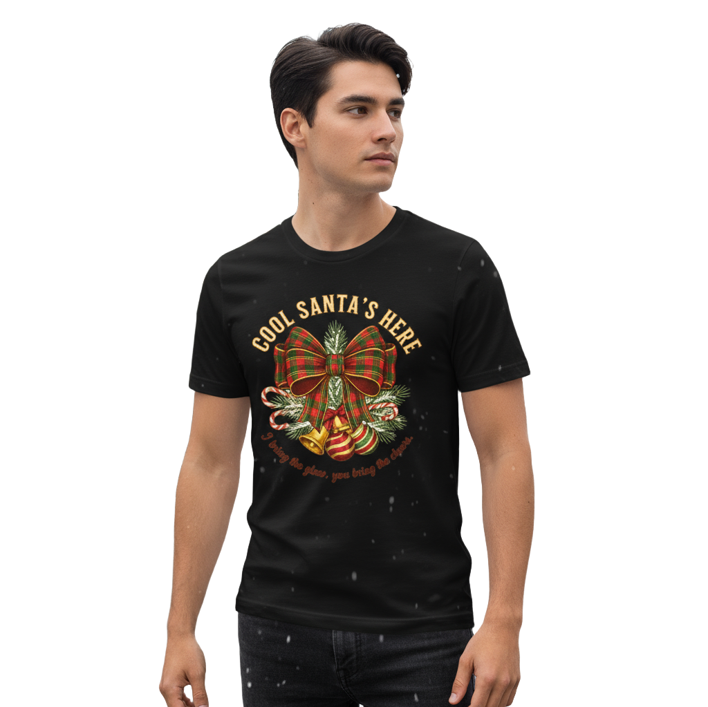 Plaid Bow Christmas Tee – Party, Gift & Secret Santa Ready