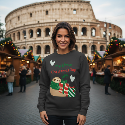 Sloth & Gifts Christmas Sweatshirt – Secret & Cozy Party Santa