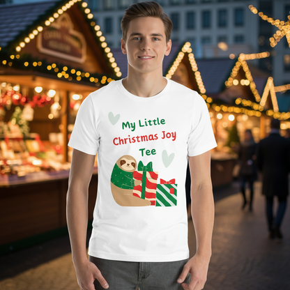 Sloth & Gifts Christmas Tee – Party-Ready Secret Santa Top