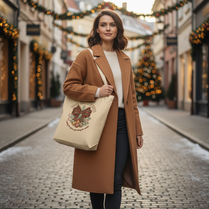 Cool Santa Christmas Tote Bag – Party Carryall & Secret Santa Gift