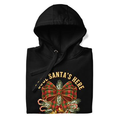 Cool Santa Plaid Bow Christmas Hoodie – Party & Secret Santa