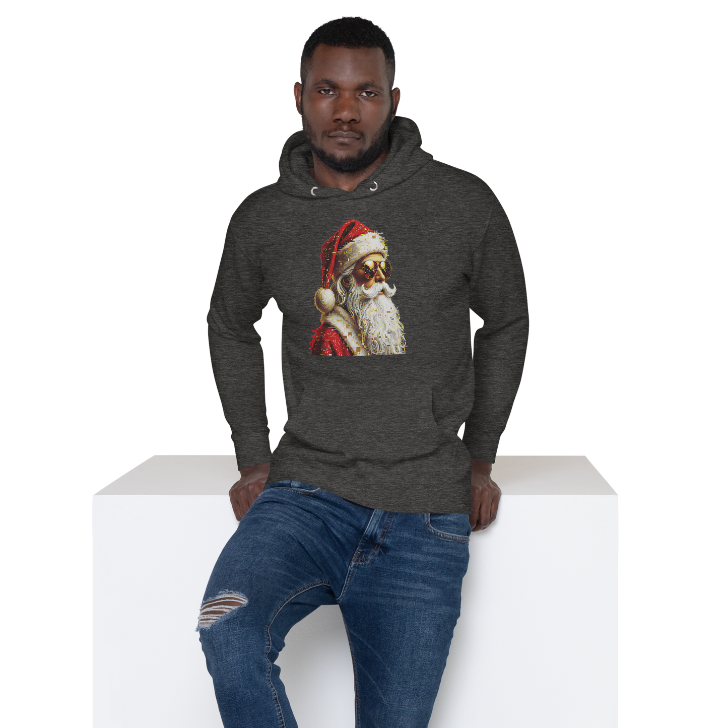 Cool Santa Claus Hoodie – Unisex Premium Christmas Pullover