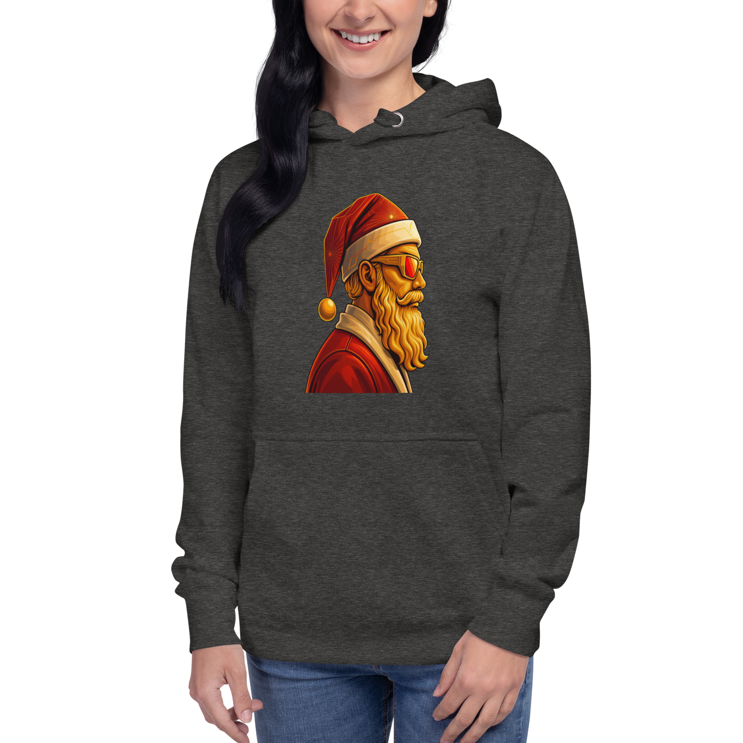 Cool Santa Graphic Hoodie – Unisex Christmas Streetwea