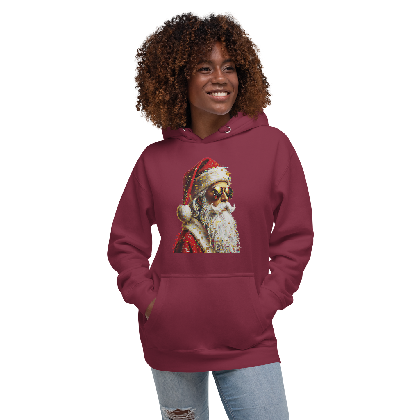 Cool Santa Claus Hoodie – Unisex Premium Christmas Pullover