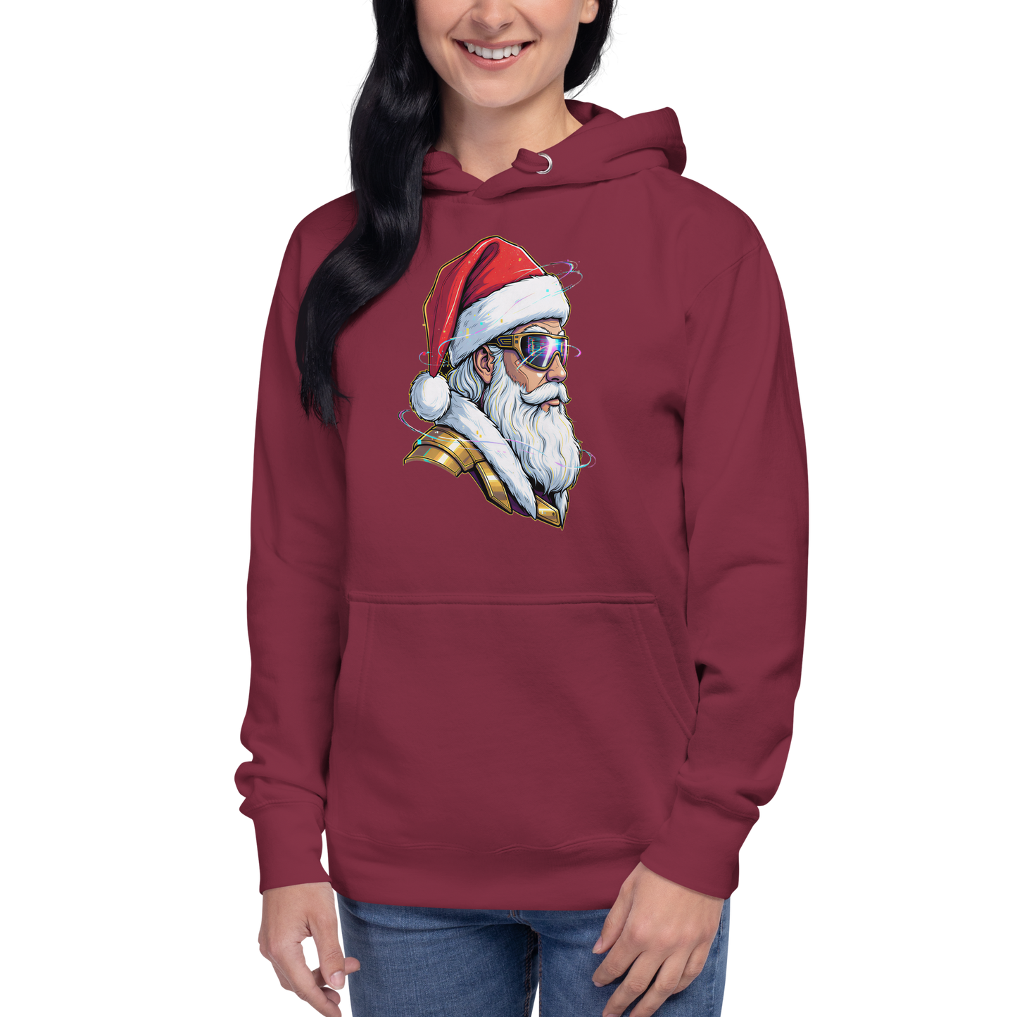 Cool Santa Unisex Hoodie – Party-Ready Christmas Gift & Outfit