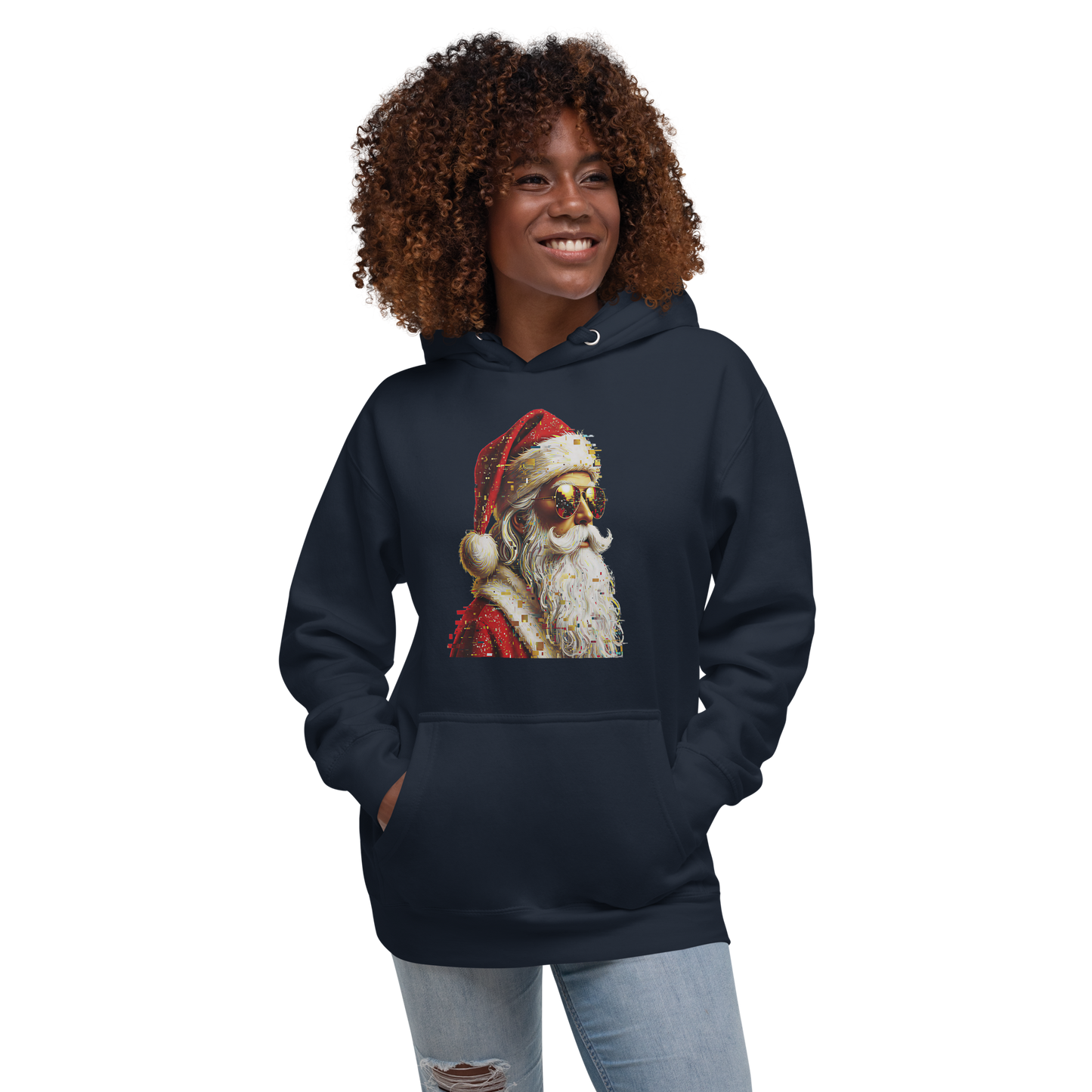 Cool Santa Claus Hoodie – Unisex Premium Christmas Pullover