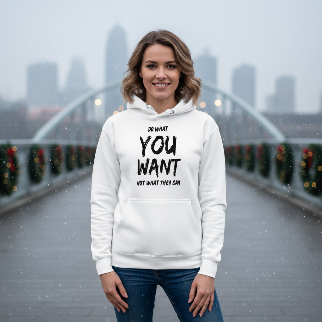 Do What You Want Hoodie – Unisex Minimal Statement