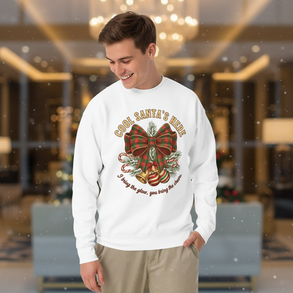 Vintage Plaid Bow Christmas Sweatshirt – Party, Gift & Secret Santa