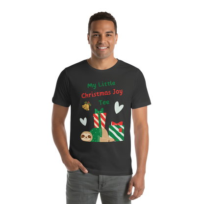 Sloth Christmas Joy Tee – Cozy Party & Secret Santa Gift