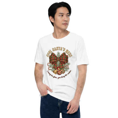 Plaid Bow Christmas Tee – Party Perfect, Gift & Secret Santa