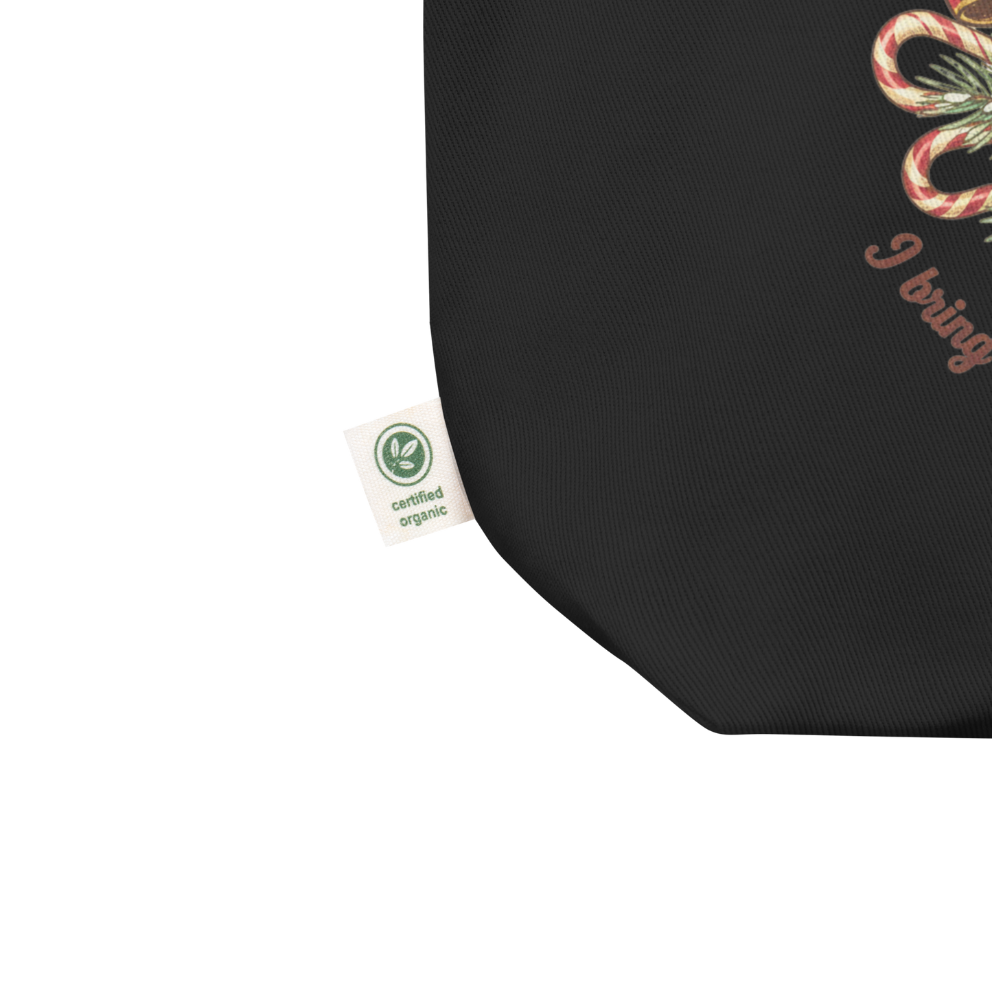 Plaid Bow Cool Santa Christmas Tote Bag: Party & Secret Santa Gift