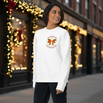 Glowing Mistletoe Bow Christmas Sweatshirt – Snug & Festive
