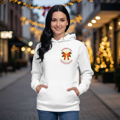 Glowing Mistletoe Bow Christmas Hoodie – Warm, Soft, Gift-Ready