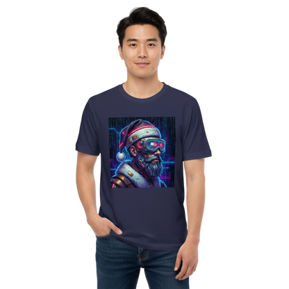 Cyberpunk Santa Christmas T-Shirt – Unisex Neon Graphic Tee | Party-Ready Gift