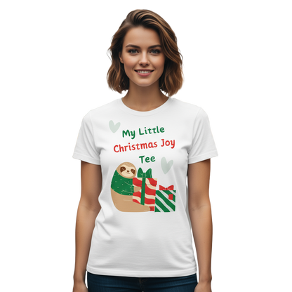 Sloth & Gifts Christmas Tee – Party-Ready Secret Santa Top
