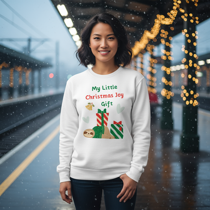 Sloth Christmas Joy Sweatshirt – Party Cozy & Secret Santa Gift