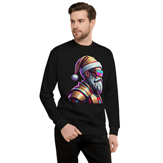 Cyber Santa Christmas Sweatshirt – Unisex Crewneck for Holiday Parties & Gifts