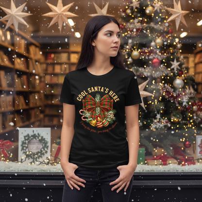 Plaid Bow Christmas Tee – Party, Gift & Secret Santa Ready