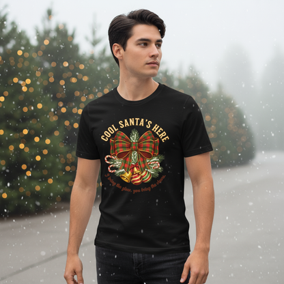 Plaid Bow Christmas Tee – Party, Gift & Secret Santa Ready