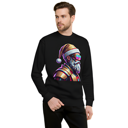 Cyber Santa Christmas Sweatshirt – Unisex Crewneck for Holiday Parties & Gifts
