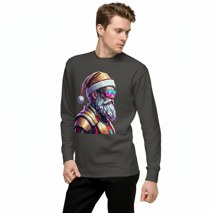 Cyber Santa Christmas Sweatshirt – Unisex Crewneck for Holiday Parties & Gifts