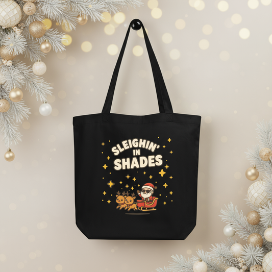 Sleighin’ in Shades Christmas Tote Bag — Party & Secret Santa