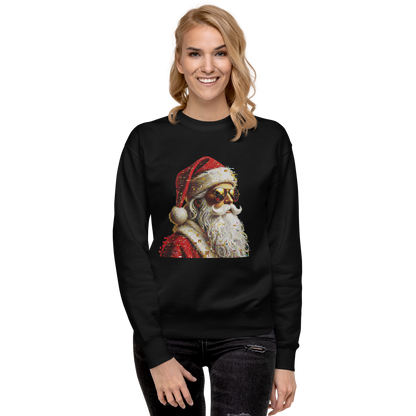 Cool Santa Sunglasses Sweatshirt – Unisex Christmas Crewneck