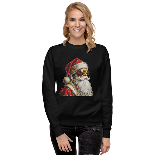 Cool Santa Sunglasses Sweatshirt – Unisex Christmas Crewneck